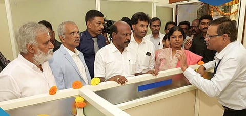 'Nadbutan Ungode' telephone mental health service second unit was launched at Government Psychiatric Hospital, Kilpauk. (Photo | Twitter)