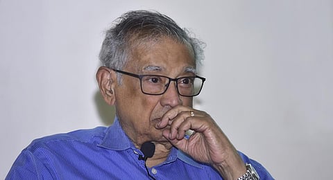 Padmavibhushan Professor SRS Varadhan at CUSAT.(Express Photo A Sanesh)