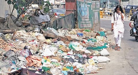 Garbage dumped on the roadside is now a common sight in Bengaluru | Allen Egenuse J