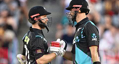 New Zealand's Kane Williamson and Daryl Mitchell. (Photo | BLACKCAPS X)