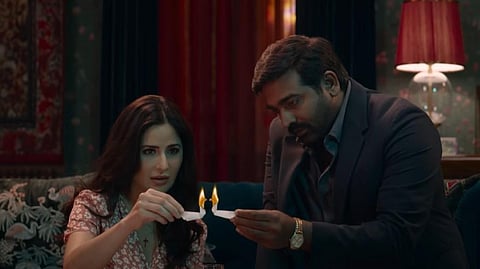 YouTube screengrab from Sriram Raghavan’s latest 'Merry Christmas.'