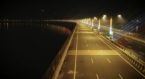 Mumbai Transharbour Link (Atal Setu) (Img | ANI)