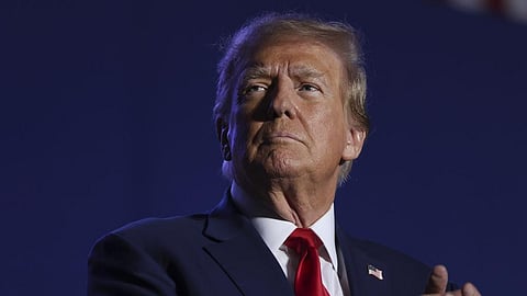 Former US President Donald Trump. 