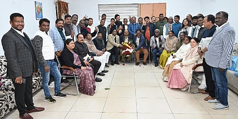 The Grand Alliance parties meeting was organized under the chairmanship of Chief Minister Hemant Soren. (Photo | Twitter)