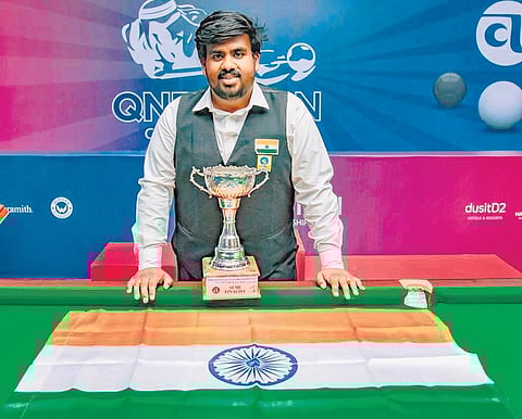 Chennai cueist makes waves on the green board