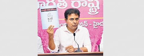 BRS releases booklet on ‘Congress 420 promises' in Telangana