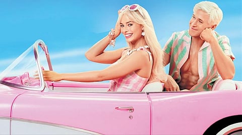 A still from the movie 'Barbie' starring Margot Robbie and Ryan Gosling.