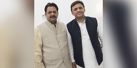 SP leader Mukesh Siddharth (R) (Photo | Facebook)