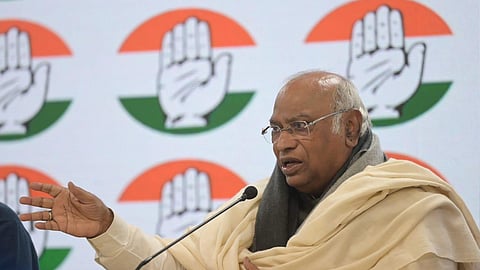 Congress President Mallikarjun Kharge. 