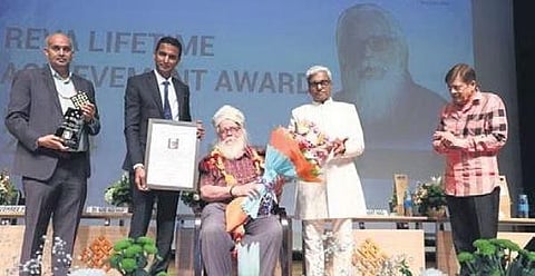 ​  Nambi lauded the college for maintaining green cover in the campus and said he would explore the options of collaborating with Reva students in his future endeavours.  ​