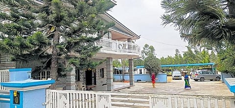 The residence of Congress Malur MLA KY Nanjegowda at Kommanahalli in Malur Taluk of Kolar district  | Express