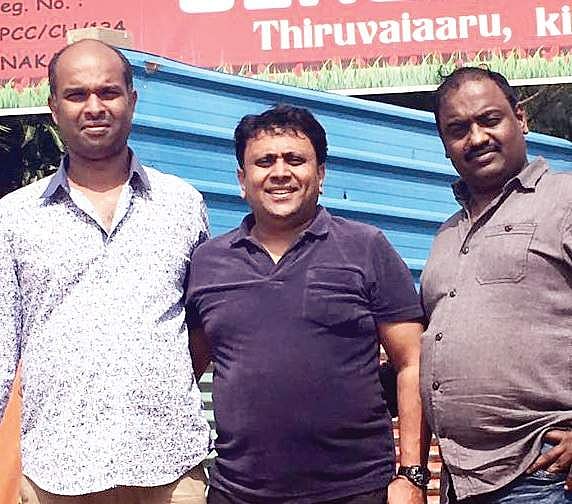 Director AMR Ramesh  with the LTTE people at Jaffna