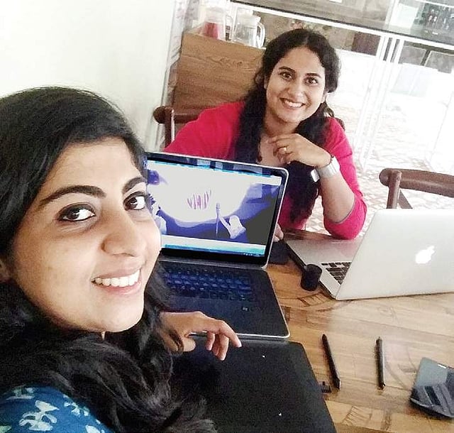 Sandhya (Left) and Jemma 