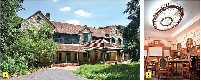 8. The council chamber where the members meet 9. The IISc’s director bungalow   Shriram BN