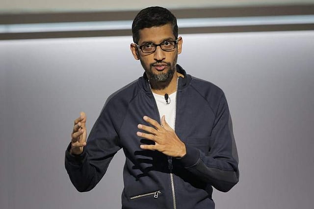 Google CEO Sundar Pichai. (Photo | AFP)