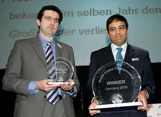Vladimir Kramnik and Viswanathan Anand | AP
