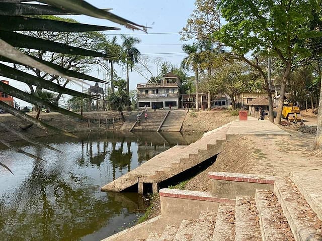 The pond where Matuas take a ritualistic bath. (Photo| Sahidul Hasan Khokon)