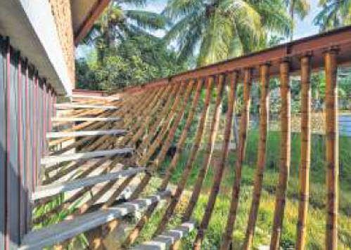 View of the extended staircase