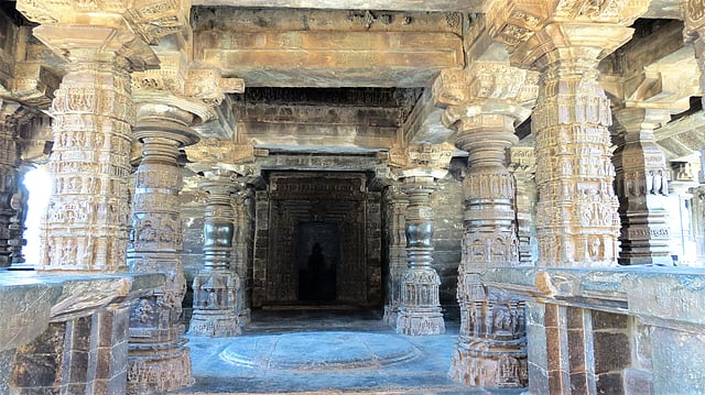 Open hall, Saraswathi matha, Gadag. (Photo | Express)