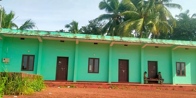 The Ansar-ul Islam Juma Masjid madrasa at Kombanadukkam in Chemnad grama panchayat in Kasaragod district. (Photo | Express)