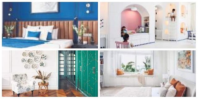 From left to right: The Sapphire Room, The Winter Castle, The Emerald Room, The Rust Room