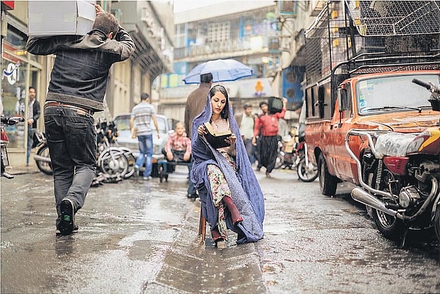  ‘Reading for Tehran Streets, 2017’ by Maryam Firuzi;