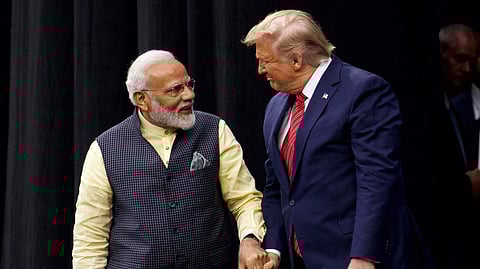 PM Narendra Modi with US President Donald Trump