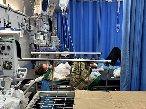 Patients receive treatment at Al-Shifa hospital in Gaza City amid ongoing battles between Israel and Hamas (Photo | AFP)