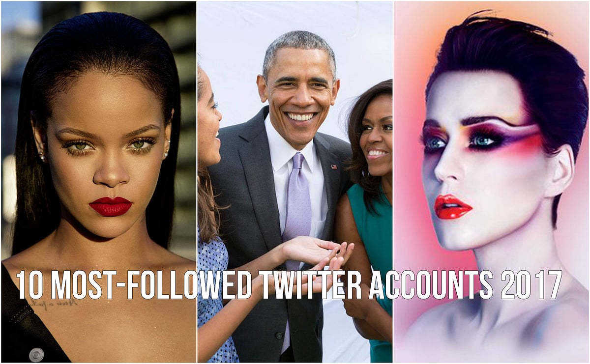 Here are top 10 Twitter accounts of 2017 with most followers