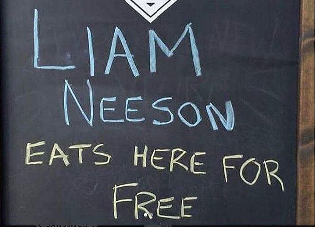 Neeson stopped by sandwich shop for freefood