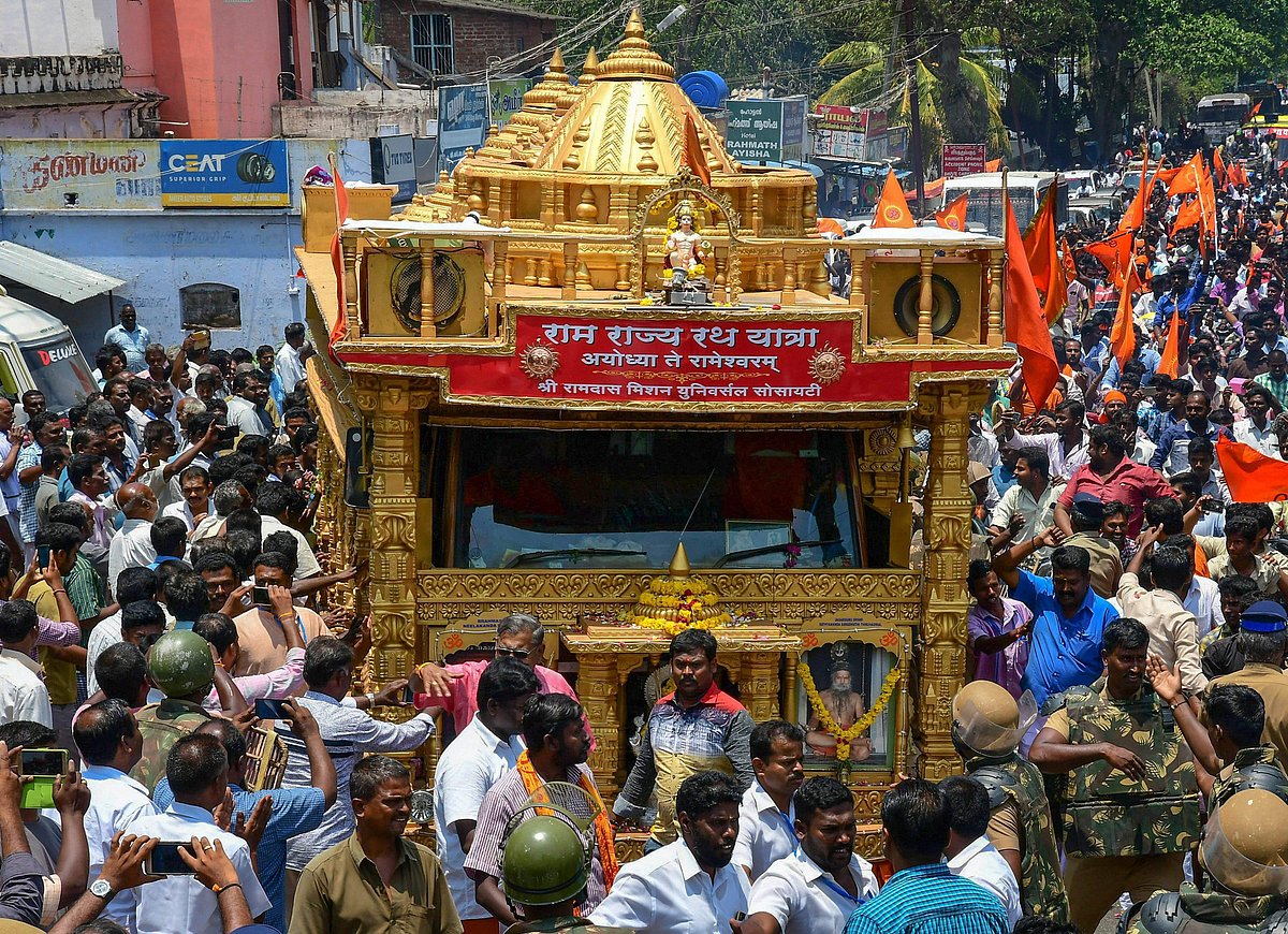 VHP's Rama Rajya Rath Yatra reaches Tamil Nadu's Madurai