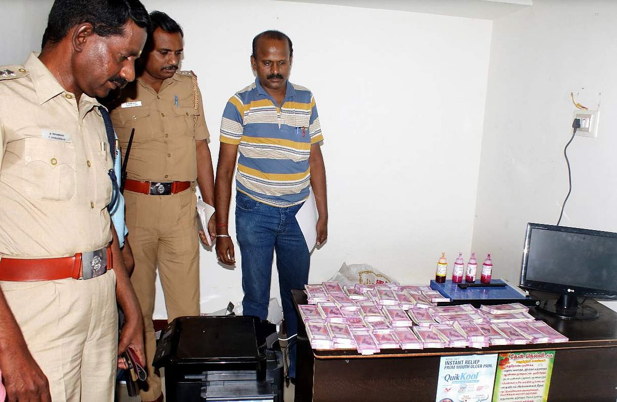 Fake currency notes printing unit busted, one held in Tamil Nadu