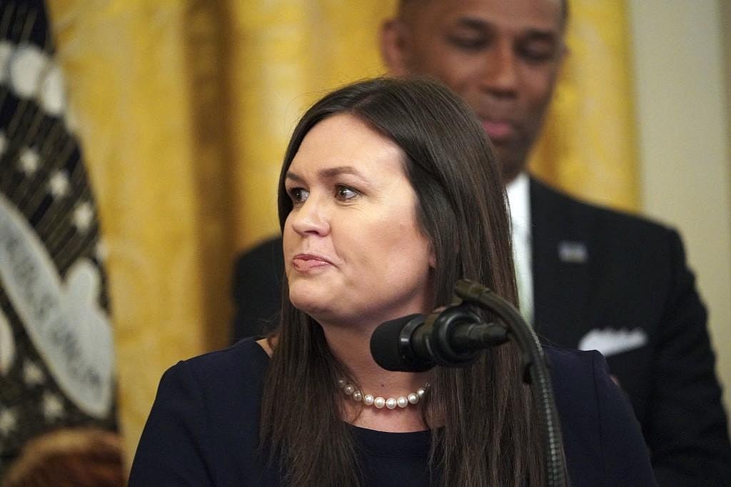 ExWhite House press secretary Sarah Sanders apologises for mocking Joe