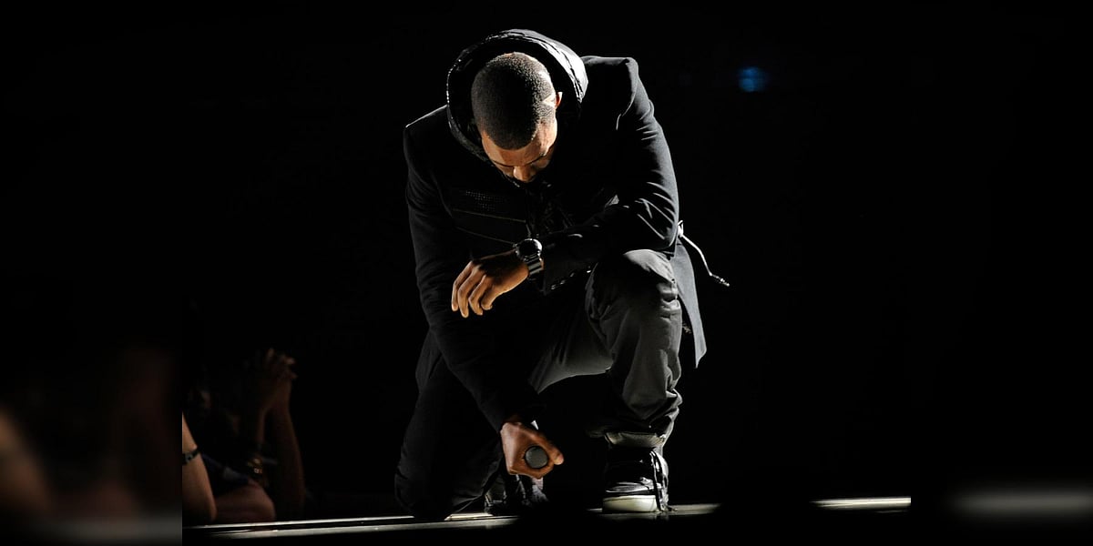 Kanye West gets emotional as he sings about losing his family in 'Love