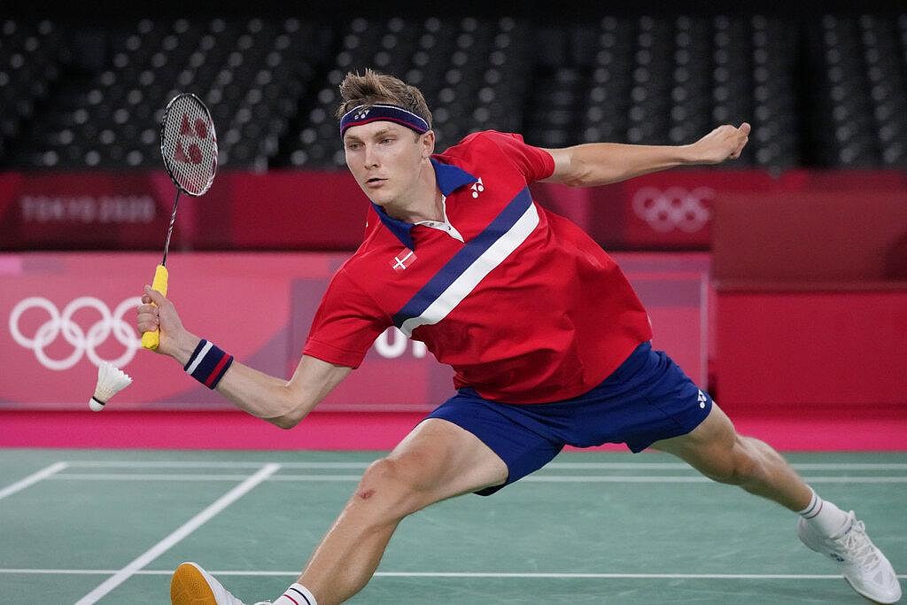 Denmark’s Viktor Axelsen wins badminton gold over China’s Chen Long