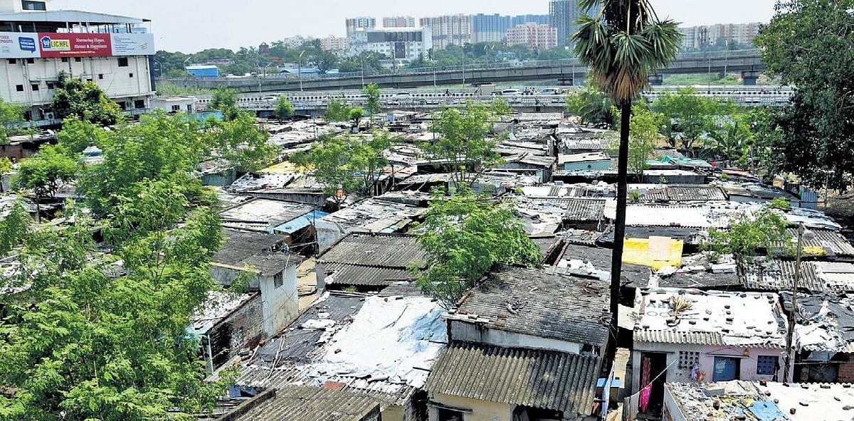 Slum G Untenable slums in city increased by 91% between 2014 and 2018
