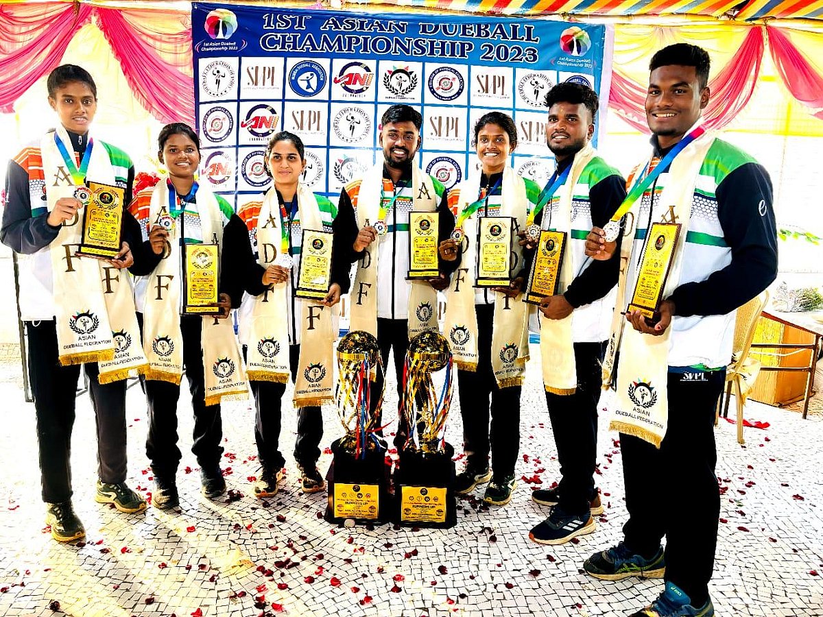 Indian men's, women's teams bag silver at first Asian Dueball Championship