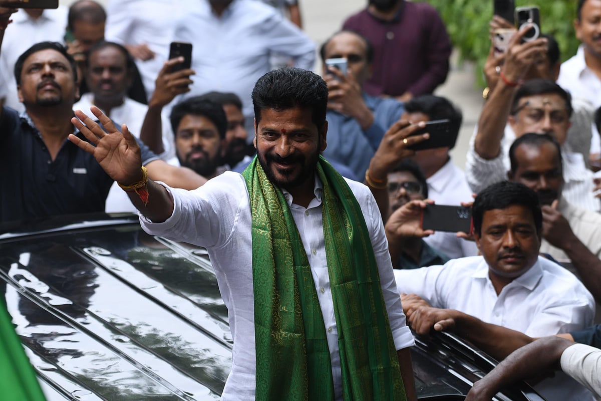 Revanth Reddy Rss Uniform Photo Team Revanth to take charge today