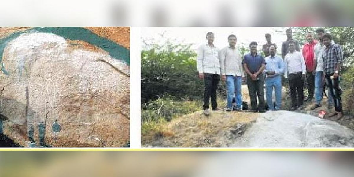 Two rock inscriptions found in Kadapa village in Andhra Pradesh