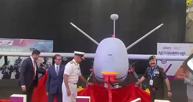 Indiafirst Uav Navy Chief Hari Kumar unveils first indigenously manufactured UAV from ...