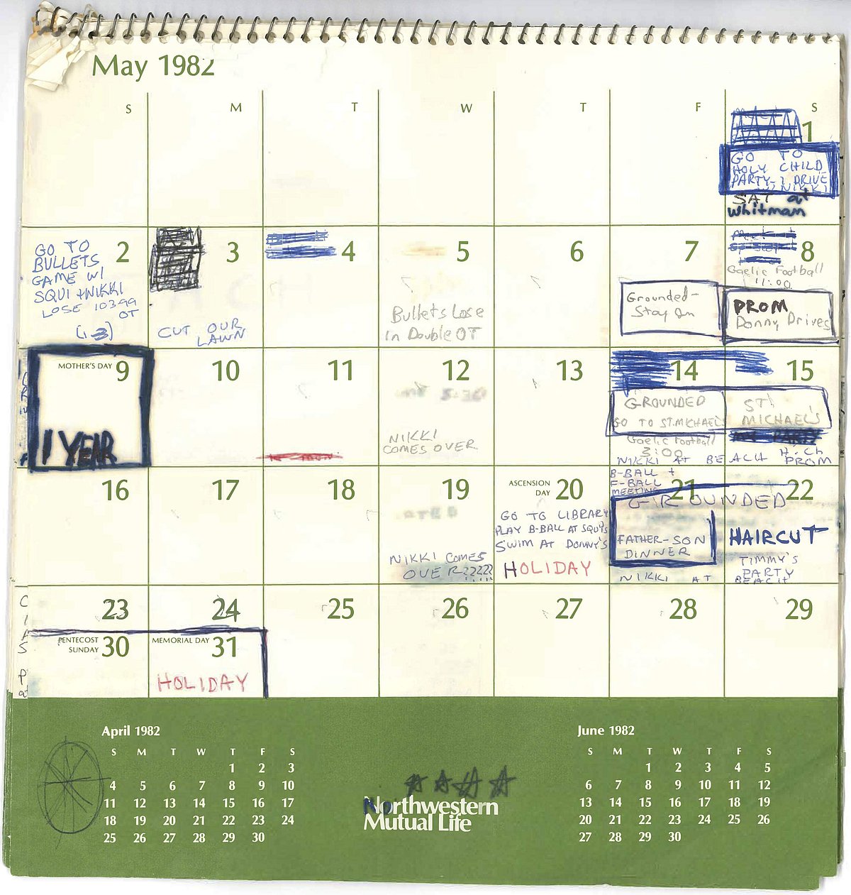 MEN'SCLUB　1982　カレンダー Madness 1984 Vintage Calendar – MusicGoldmine.com