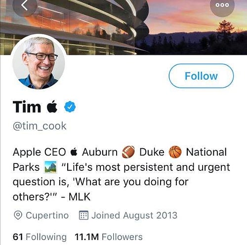 Apple CEO Tim Cook trumps Trump, reframing his name game