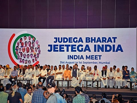 INDIA leaders during their meeting back in September last year.