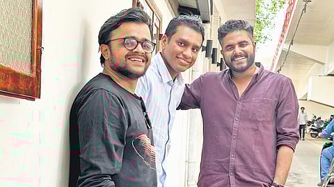 (From left) Sreeram KV, Sanid Asif Ali and Tony Davis.