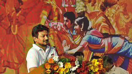 Udhayanidhi Stalin at an event (Tourism and Industrial Fair) in Chennai on Jan, 2024.