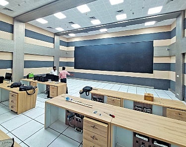 Control room at the ICCC; (below) ground floor of the building will house Janaseva Kendram | Pics B P Deepu