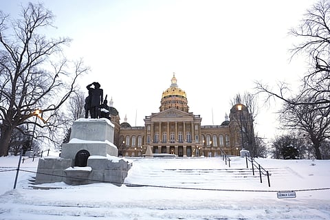 The Iowa State Capitol Building is viewed, Monday, Jan 15, 2024. 