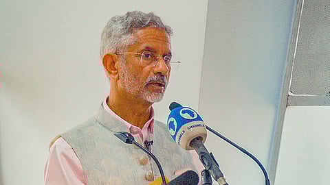 External Affairs Minister S Jaishankar addresses at the Nigerian Institute Of International Affairs (NIIA), in Lagos, Nigeria.