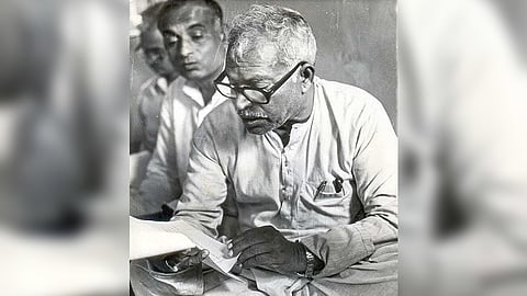 An undated photo of former Bihar chief minister and socialist leader Karpoori Thakur, popularly known as 'jannayak'.