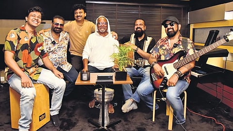 From left: Floyd Libera, George Peter, Deepak Dev, Pinson Correa, Eloy Isaacs, Paul K.